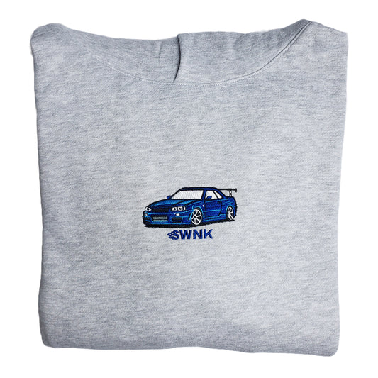 SWNK "Cobalt" GTR R34 Embroidered Hoodie