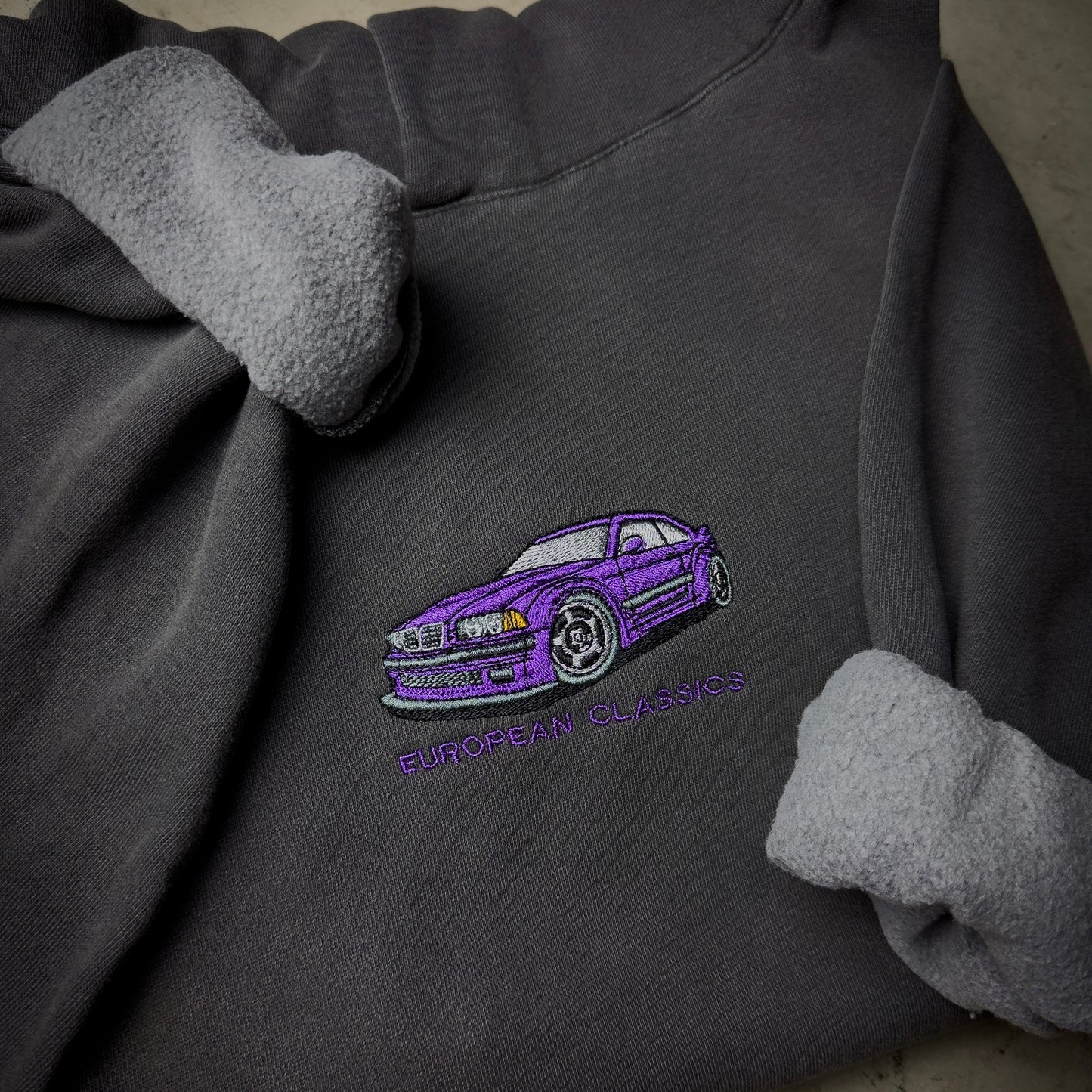 SWNK "Techno violet" E36 Embroidered Hoodie