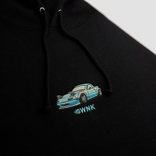 SWNK "Blue Rocket" Miata Embroidered Hoodie